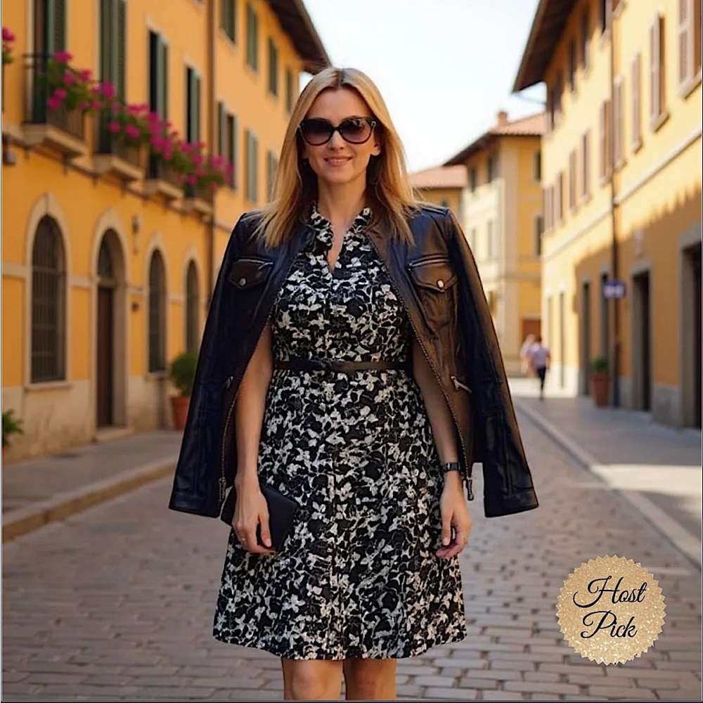 LUXE by CARMEN MARC VALVO Lace Floral Dress